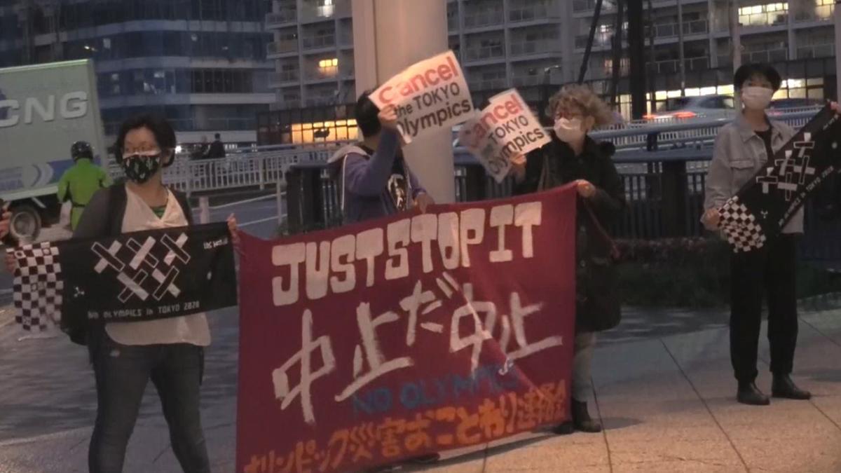 Protestan por la celebración de los JJOO de Tokio 2020