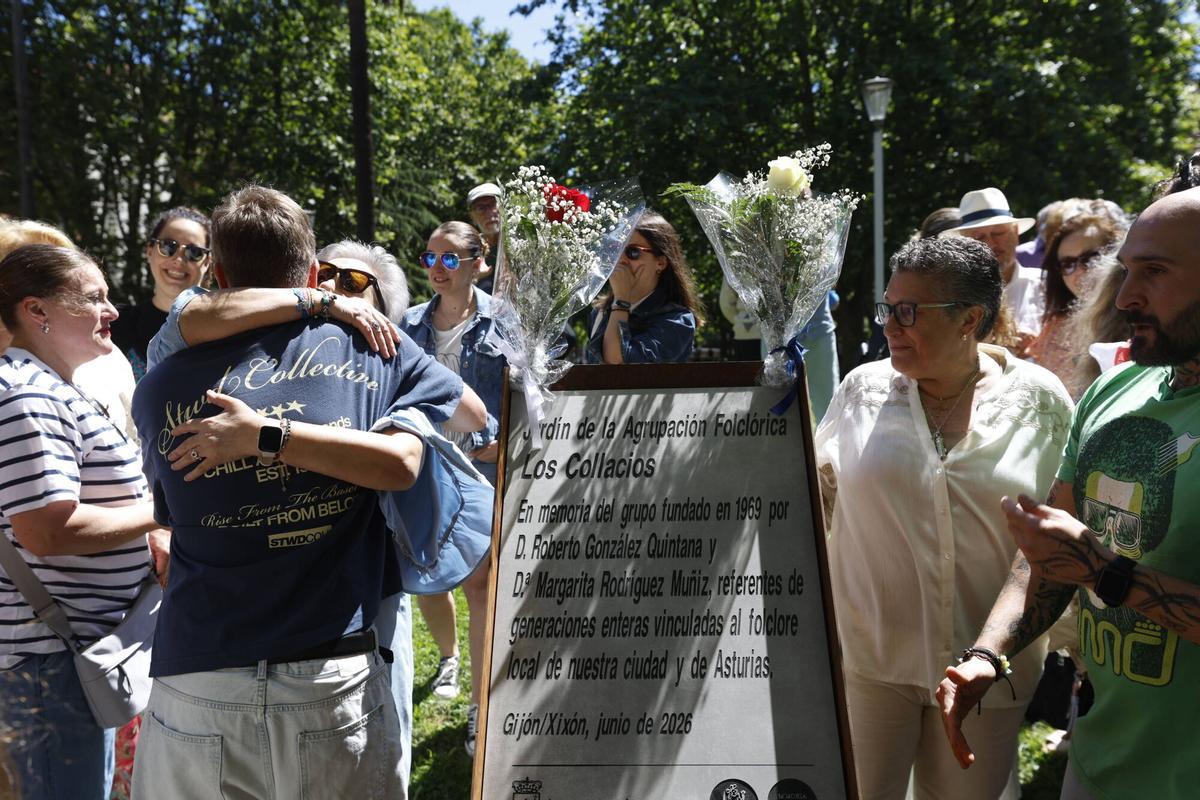 En imágenes: el homenaje de Gijón a "Los Collacios"