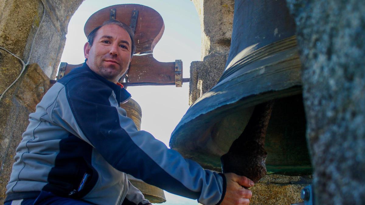 El campanero de Dimo en un toque anterior.