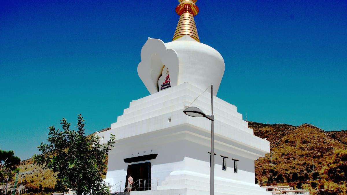 Buddhist huge stupa of Benalmadena (Málaga, Spain)