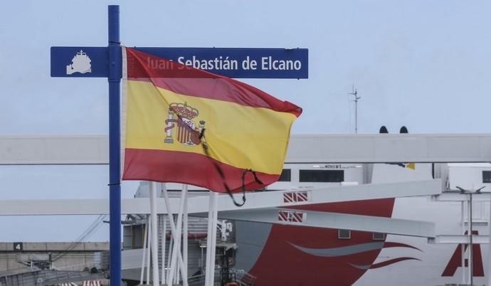 LAS PALMAS DE GRAN CANARIA. Monumento a la circunnavegación y nuevo muelle Elcano  | 12/11/2019 | Fotógrafo: José Pérez Curbelo