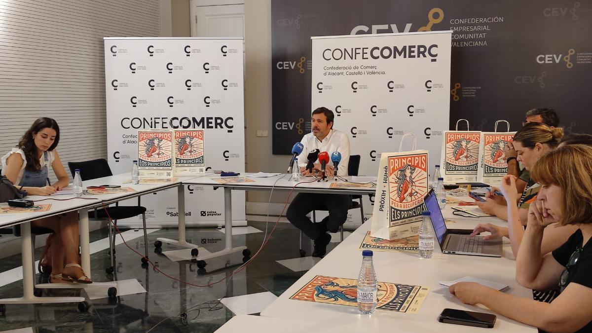 Presentación de la campaña de Confecomerç, esta semana.