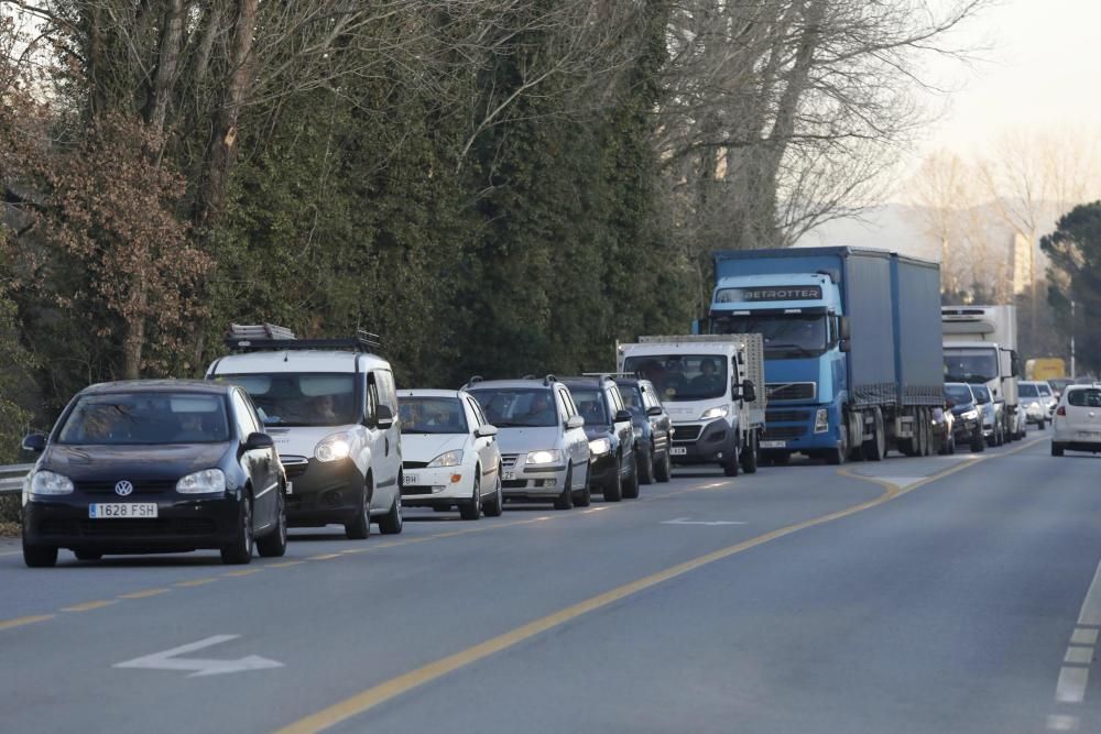 Comencen les obres de drenatge de la carretera de la vergonya