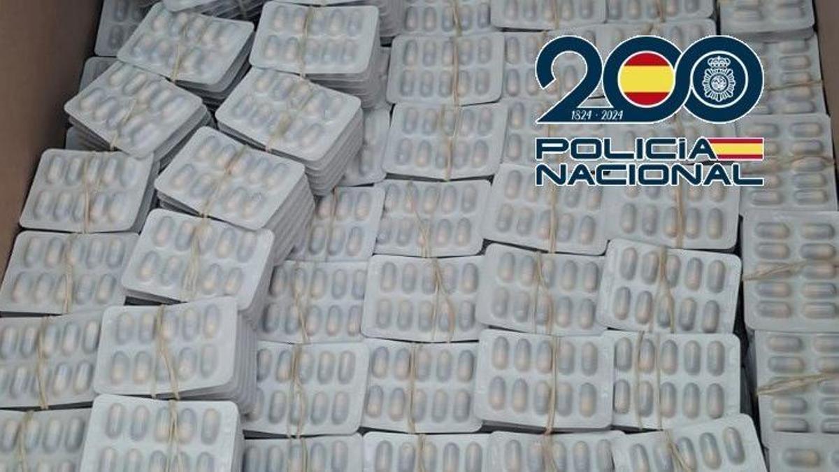 Patillas intervenidas en una operación policial.