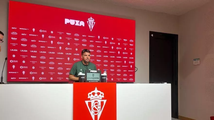 Larcamón ensalza el trabajo de Gerardo tras su despido y la implicación de Irarragorri en el Sporting: "Está muy involucrado"