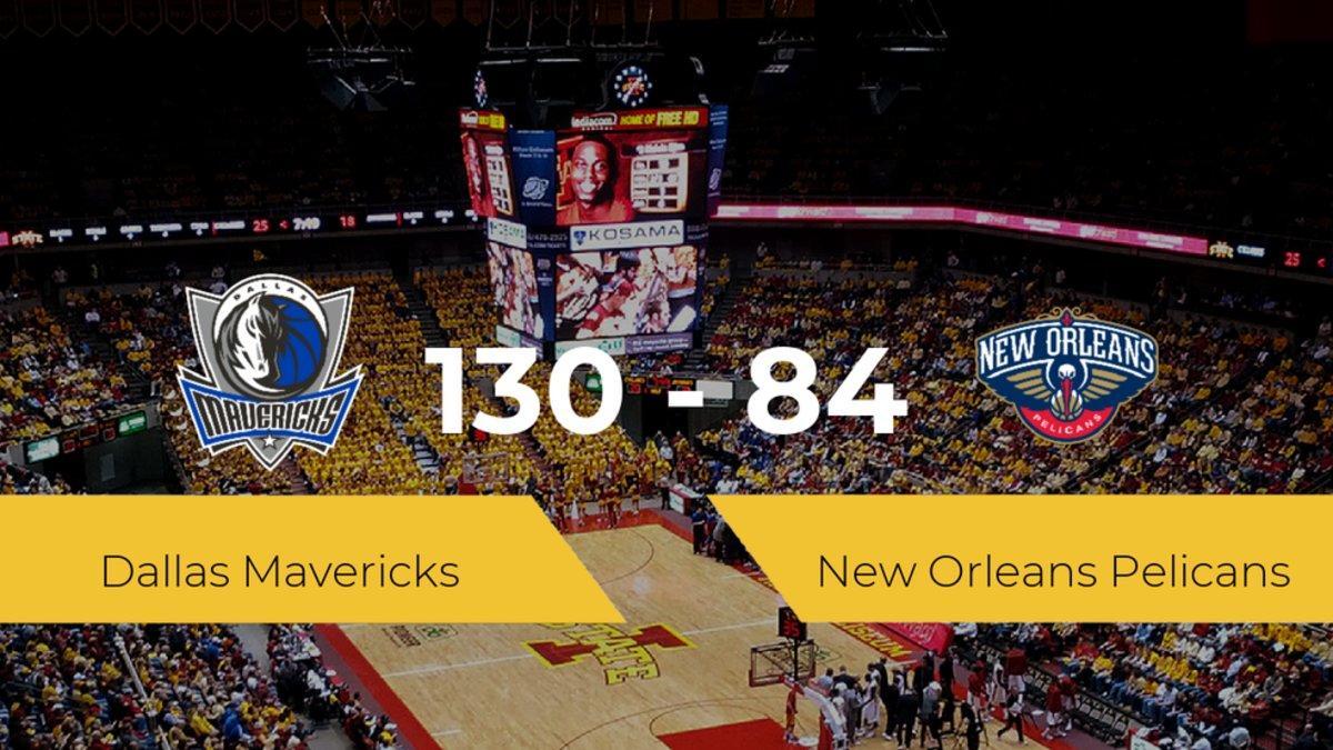 Dallas Mavericks se lleva la victoria frente a New Orleans Pelicans por 130-84