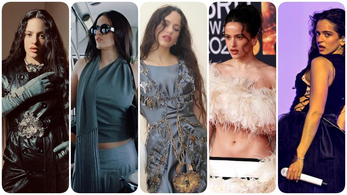 Rosalía, estilizada por Joe Carayol.