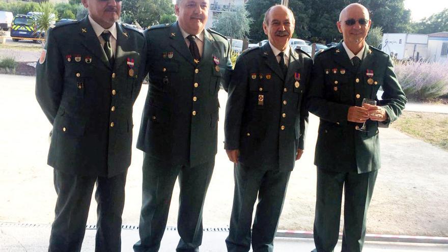 Cuatro guardias civiles de la Región de Murcia, condecorados en Francia