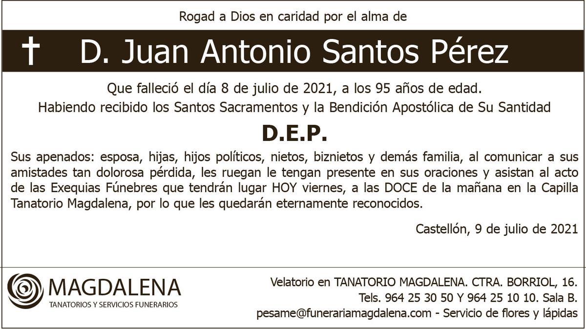 D. Juan Antonio Santos Pérez