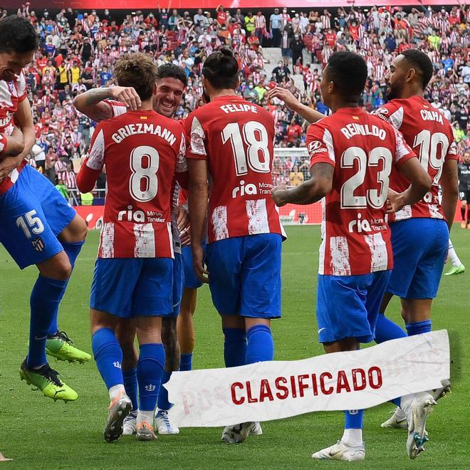 El Atleti, en Champions al cerrar el podio de LaLiga Santander