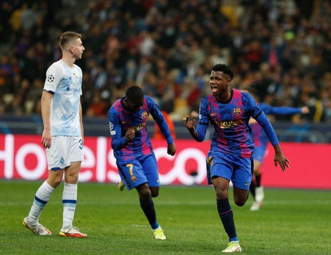 ¡Pura rabia! Así fue la celebración del gol de Ansu Fati