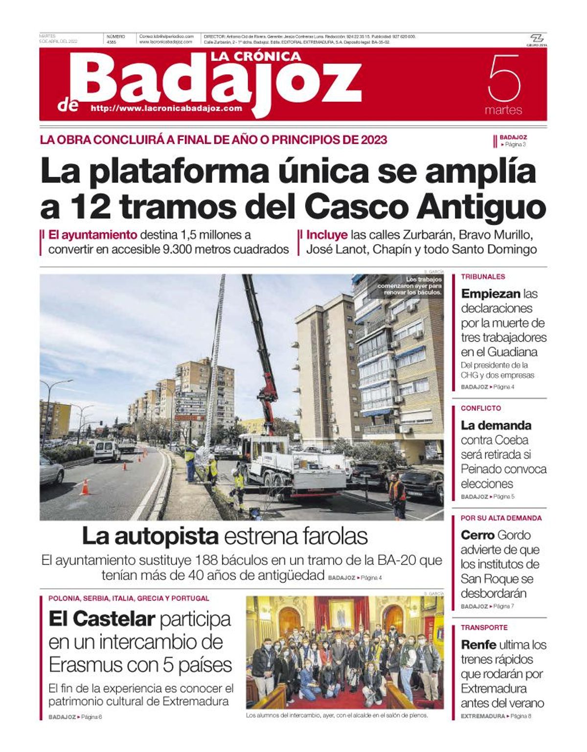 Consulta la portada correspondiente al día 5 de abril del 2022