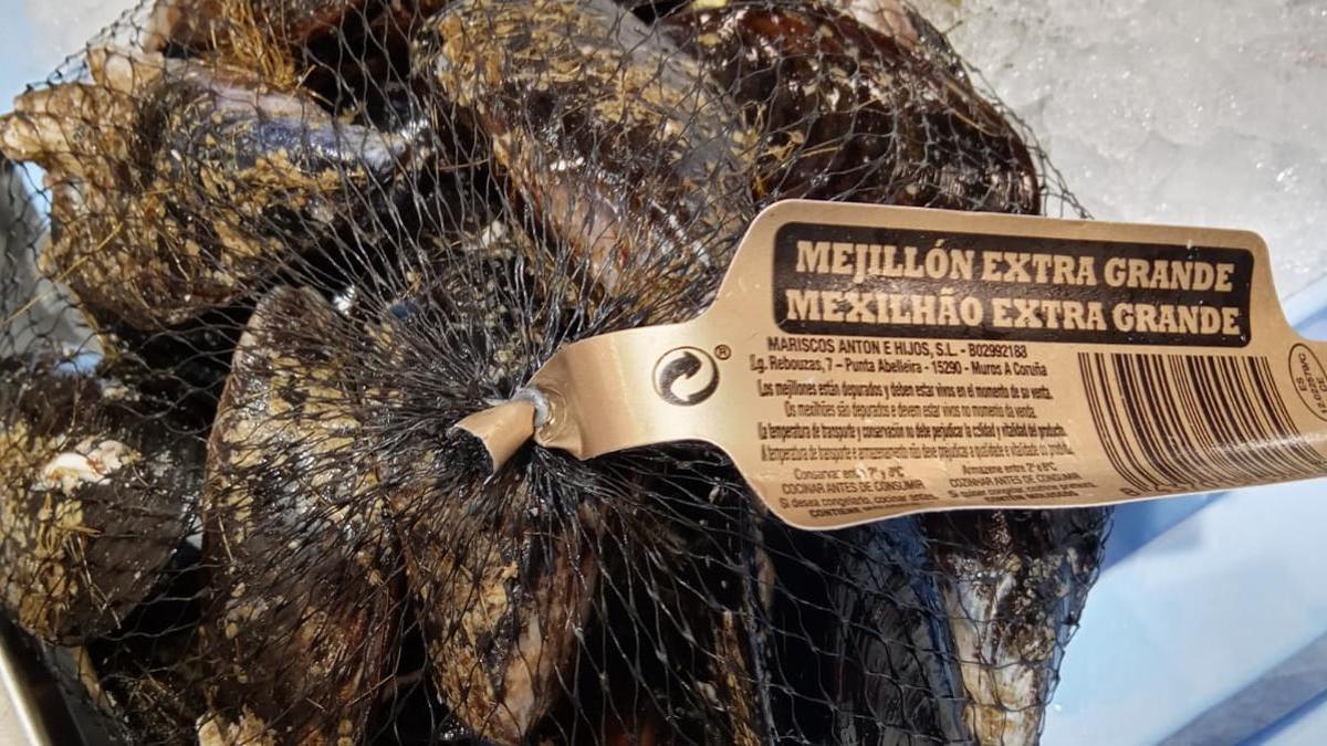 Bolsa de mejillones que vende Mercadona