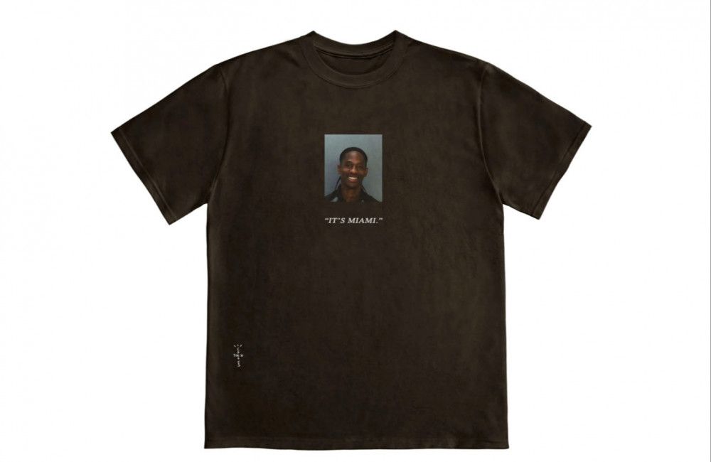 Camiseta de Travis Scott tras su arresto