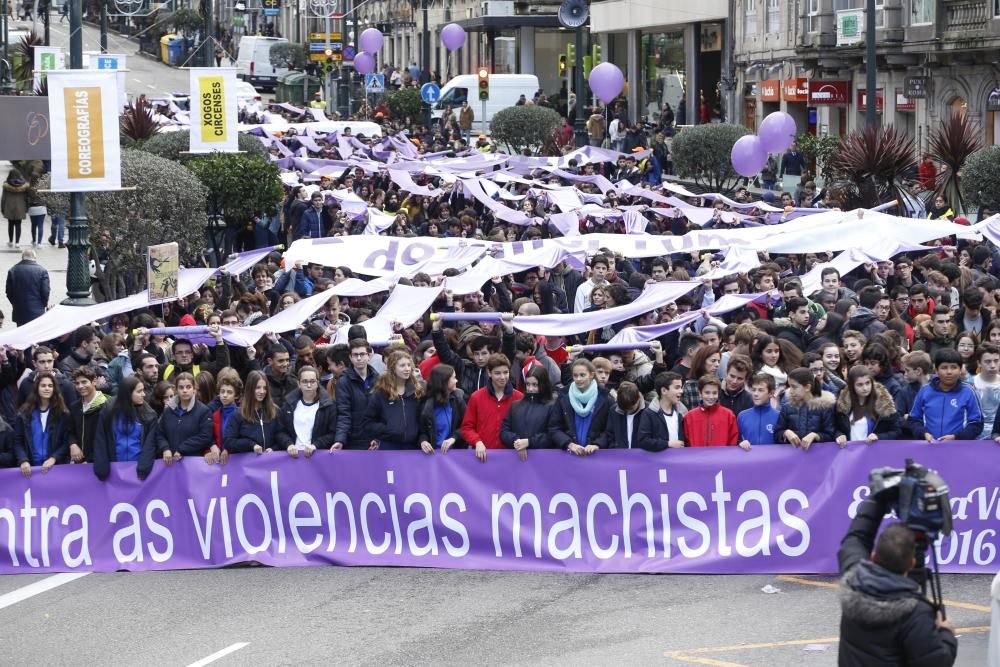 Clamor por el fin de la violencia machista en Vigo