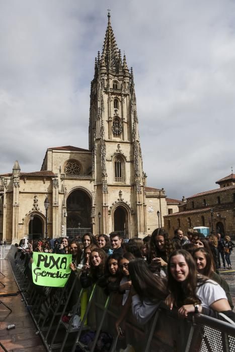 Concierto de Gemeliers en la plaza de la Catedral de Oviedo durante las fiestas de San Mateo 2017