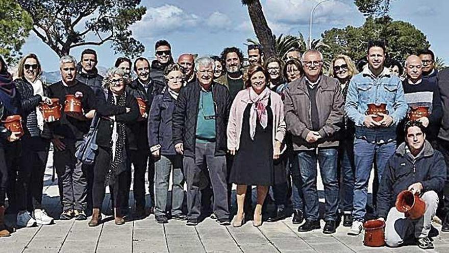 Degustación de sepia para la presentación en Alcúdia