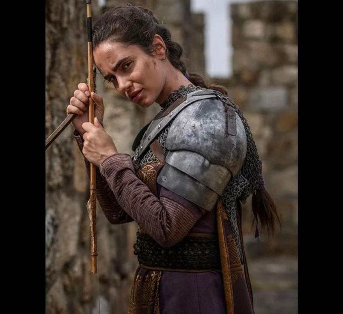 Alicia Sanz en una de las escenas de la serie 'El Cid'