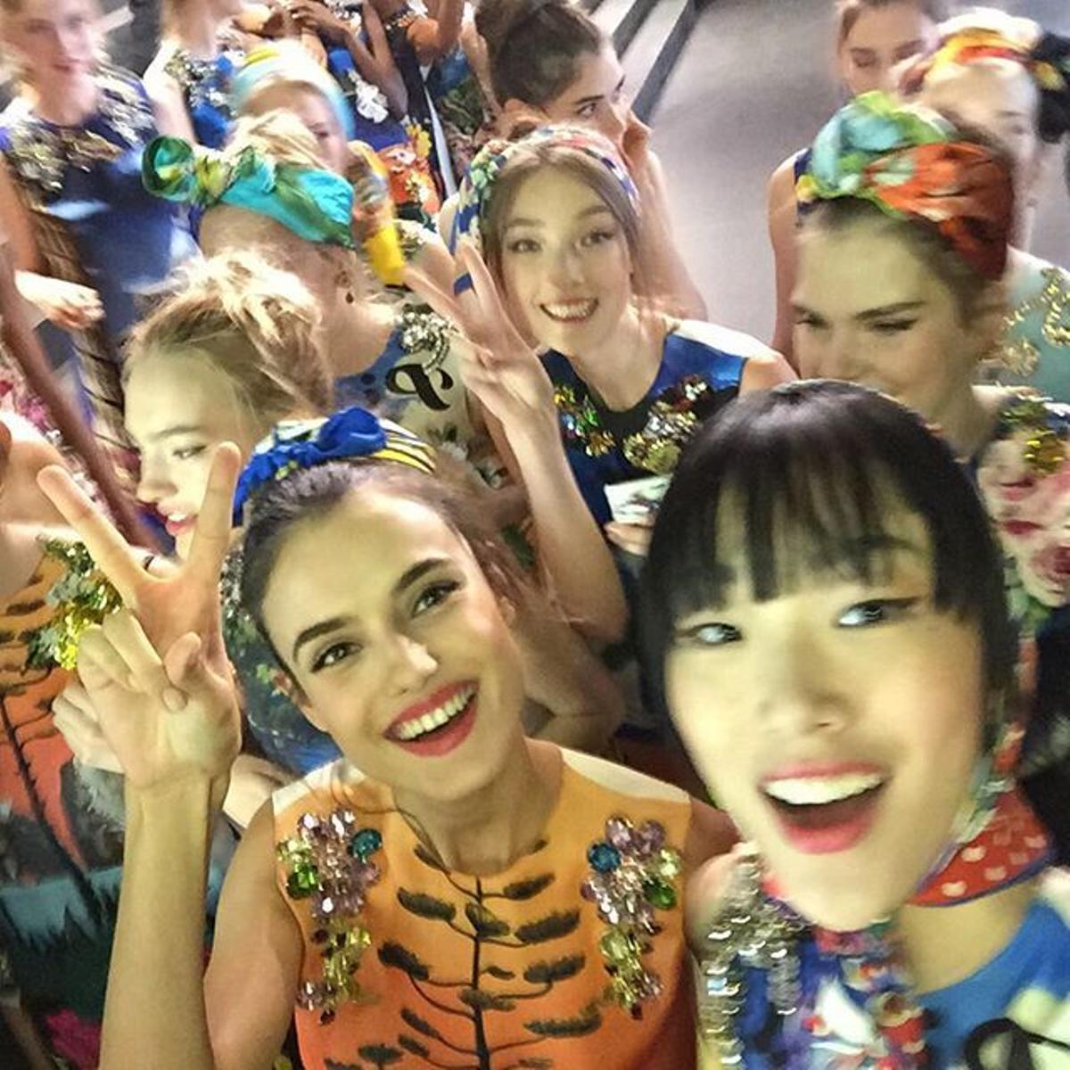 MFW: el 'Selfie' de Blanca Padilla en Dolce &amp; Gabbana