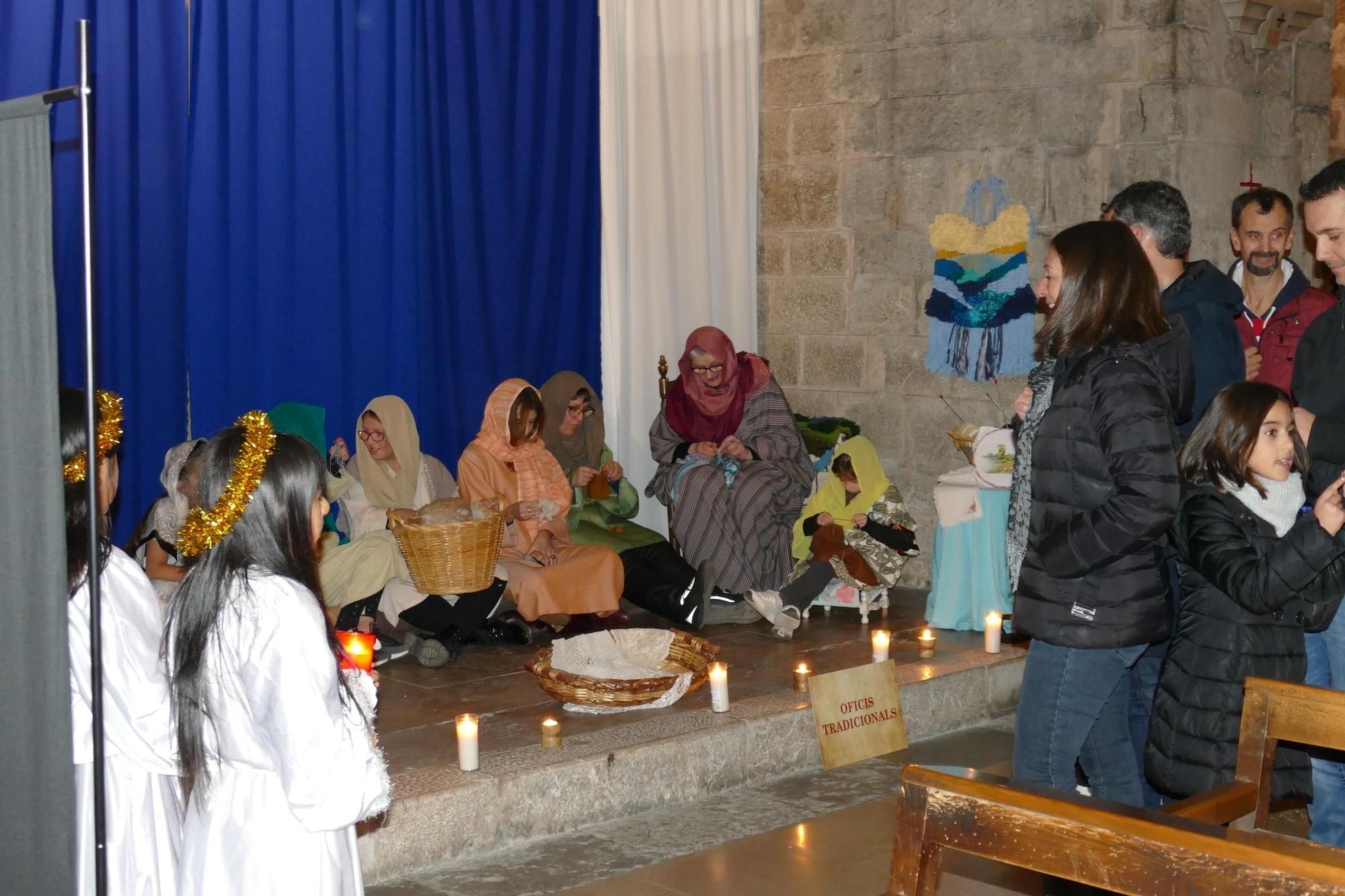 Èxit d'assistència al Pessebre Vivent de l'Església de Sant Pere de Figueres