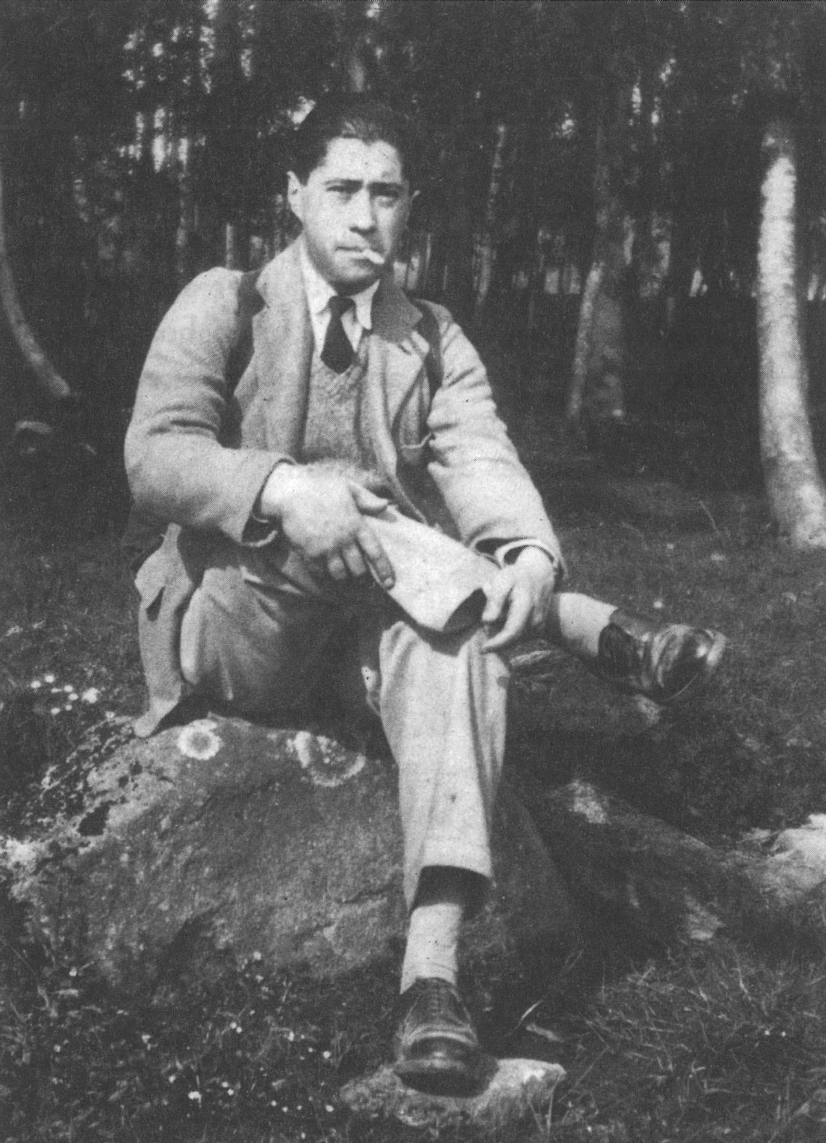 El catedrático de Química de la USC Fernando Calvet, en 1932