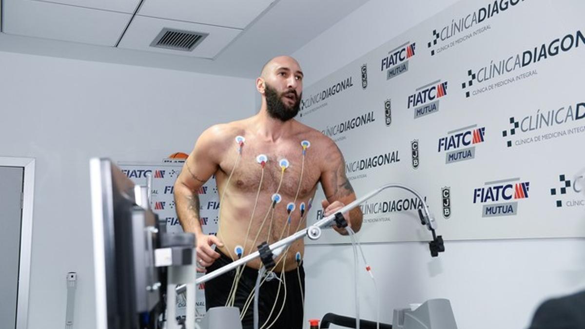 Rakovic, en las pruebas de esfuerzo de la revisión médica