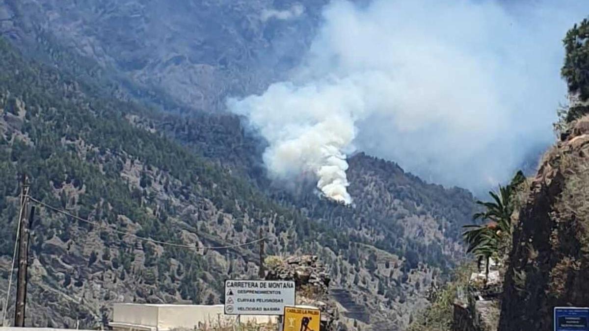 Se reactiva el incendio de La Palma