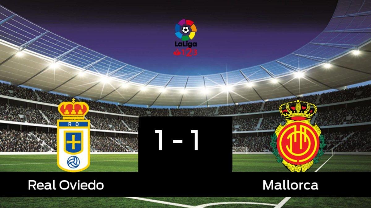 Empate a uno entre el Real Oviedo y el Mallorca