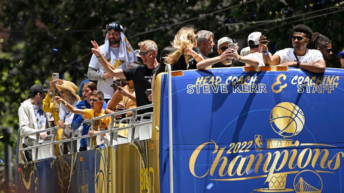 Imagen de la celebración de los Warriors