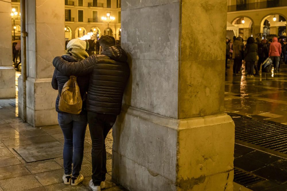 La borrasca Gloria estropea la Revetla de Sant Sebastià