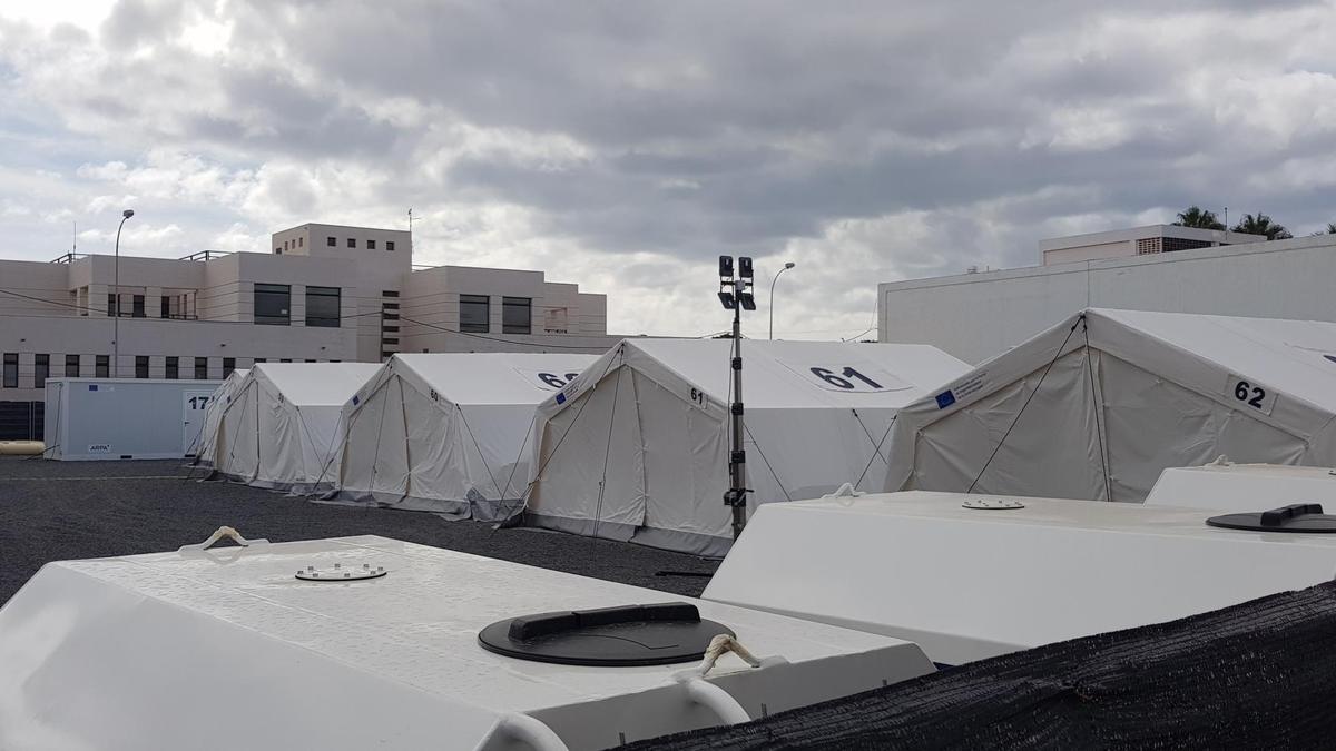 Centro de Acogida Temporal de Extranjeros en Arrecife.