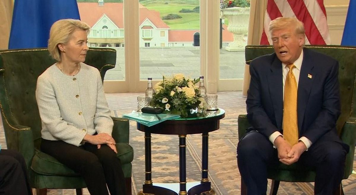 Trump, Von der Leyen i Putin