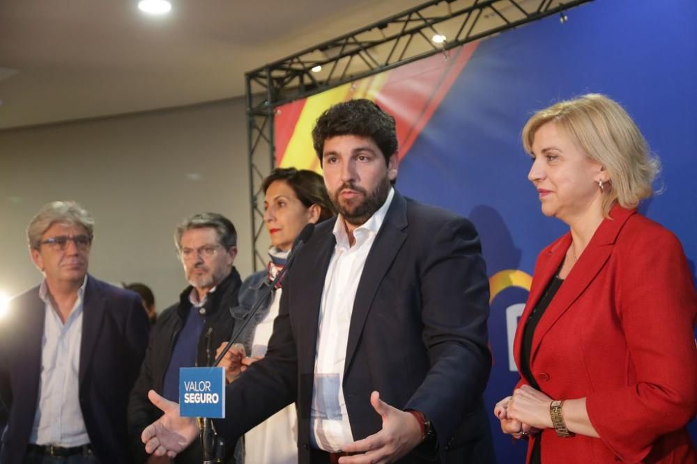 Noche electoral en la sede del PP