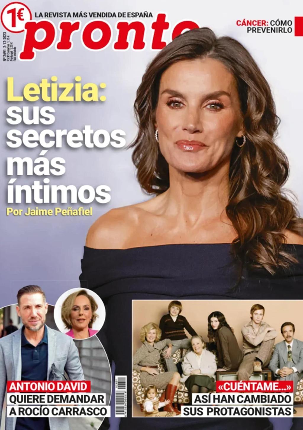 Portada de la revista Pronto del 27 de noviembre de 2023