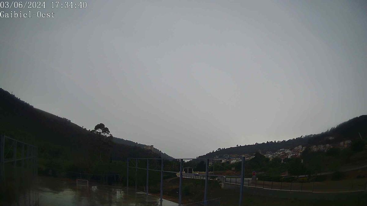 Imagen de la webcam del observatorio de Gaibiel