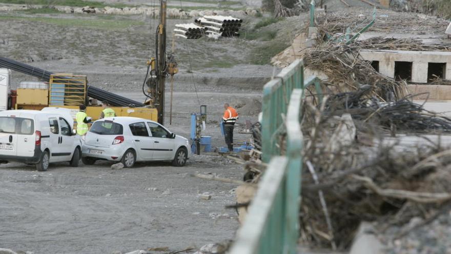 Imagen de cuando arancaron las obras en la rambla de Nogalte.