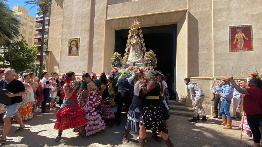 La Virgen del Rocío vuelve a poner rumbo al Pantano tras tres años