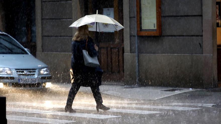 Lluvia en Gijón