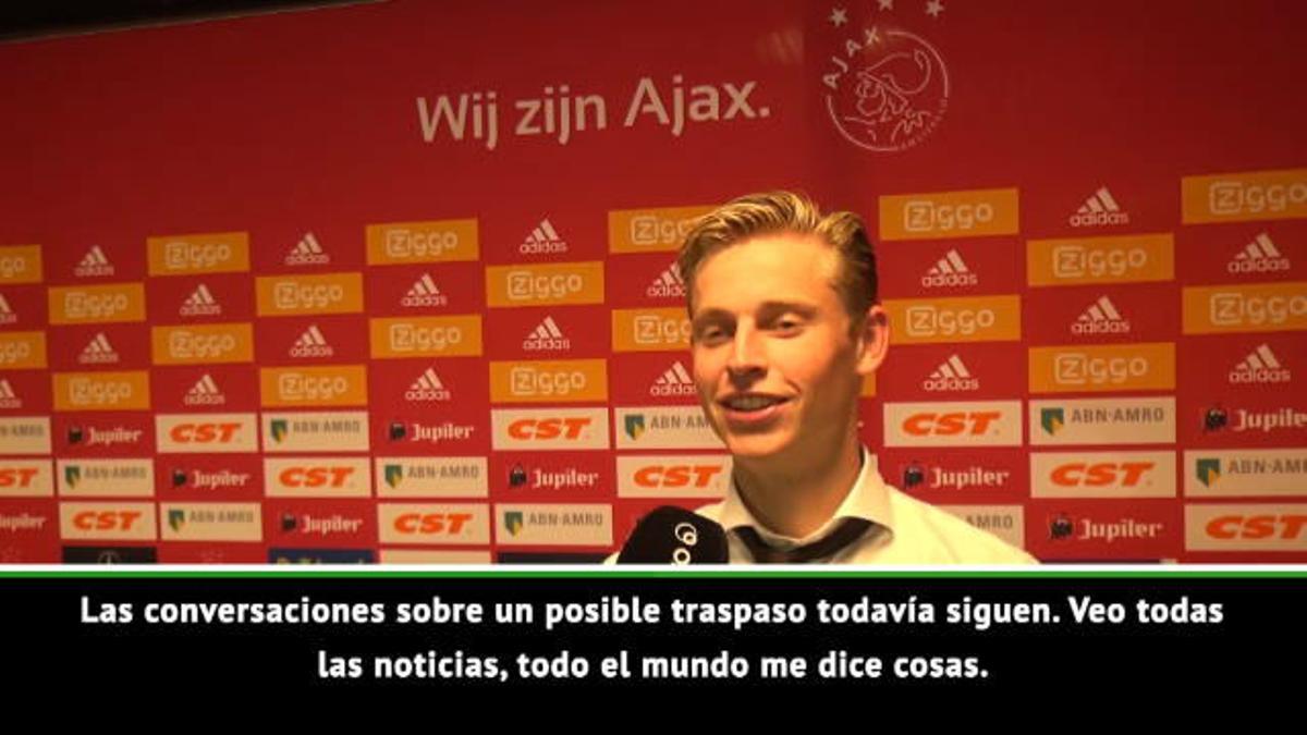 Frenkie de Jong habla sobre los rumores del Barcelona