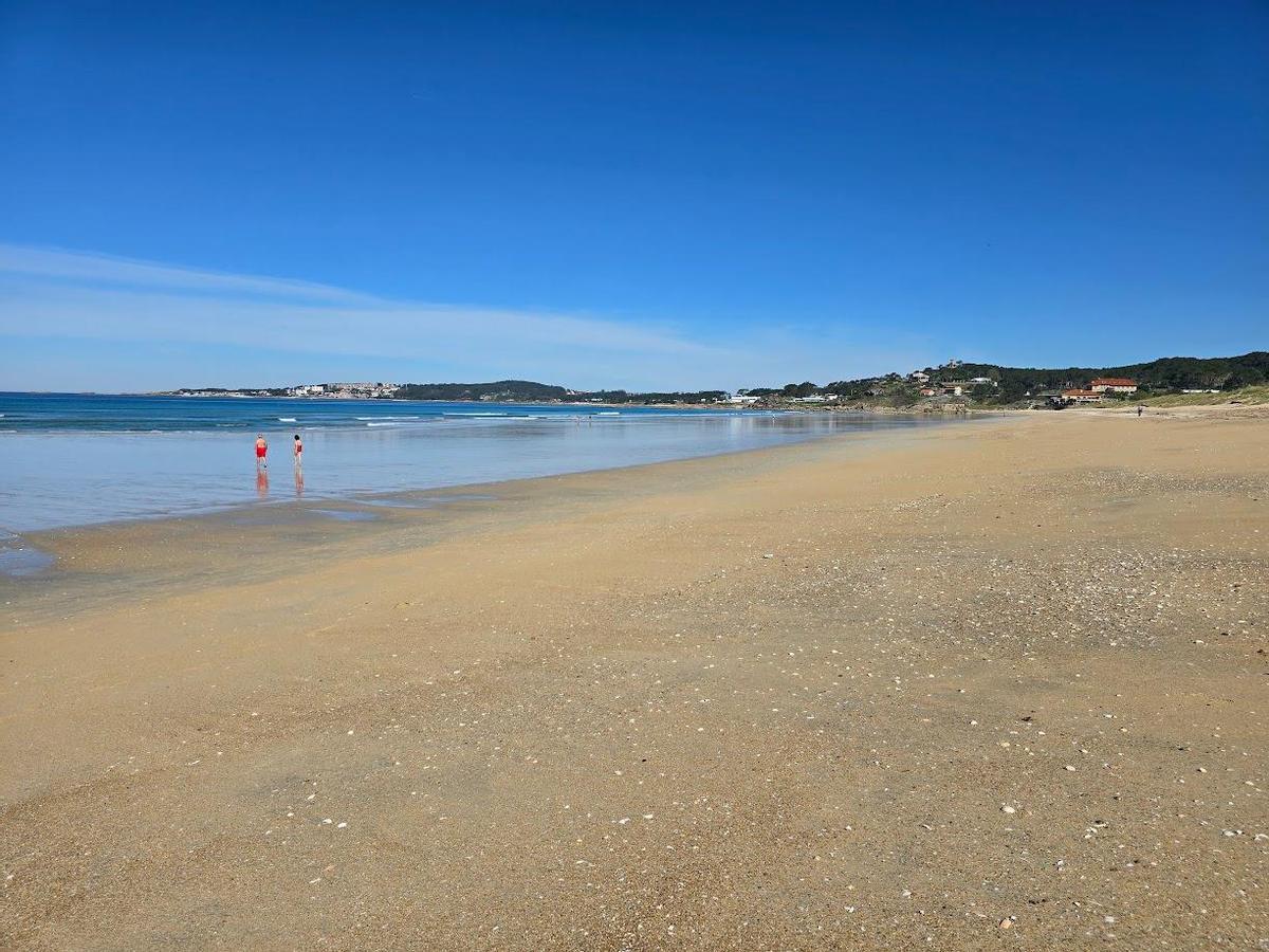 La radiante imagen que ofreció estos días la playa de A Lanzada, durante la llamativa bajamar.