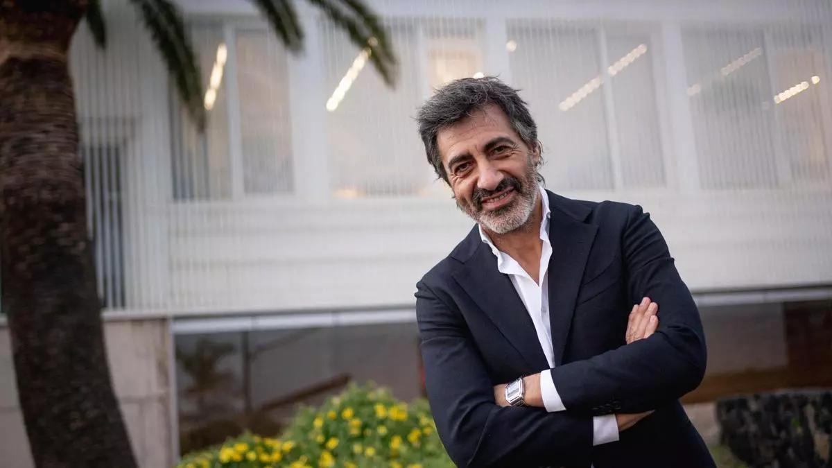 Juan del Val (Madrid, 1970), ayer antes del acto celebrado en el Auditorio de El Sauzal.