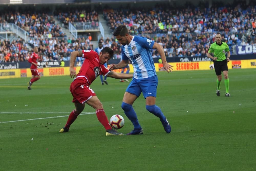 El conjunto malaguista y el gallego igualan a cero en el partido más atractivo de la jornada en la Liga 123