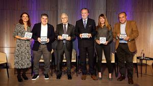 Los ponentes de la tercera edicin del Club 1900, debate organizado por el RCD Espanyol