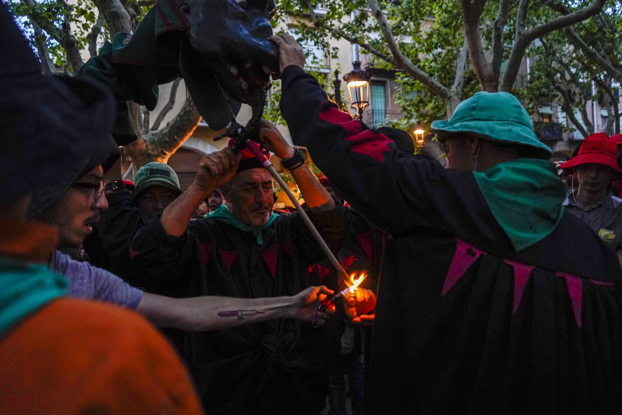 Passacarrers de Patum de dissabte