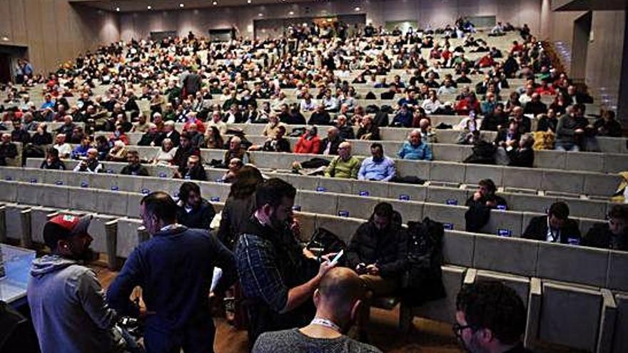 Vista general de la sala de Palexco, en la que se celebró la Junta de Accionistas el pasado martes.