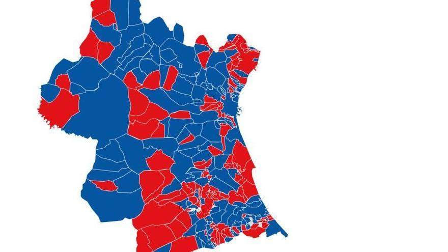 El Camp de Túria vota al PP en el 90 % de los municipios