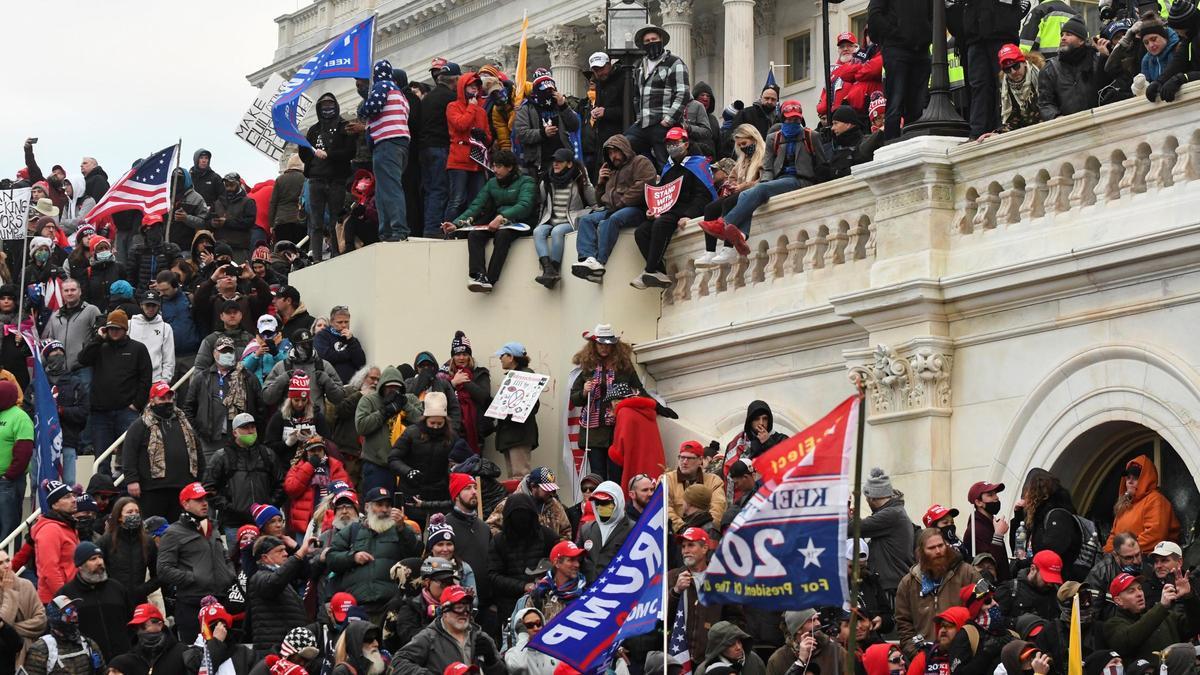 Una imagen del asalto al Capitolio.