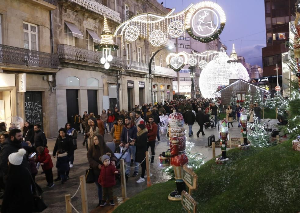 Papá Noel llega a Vigo. // R. Grobas