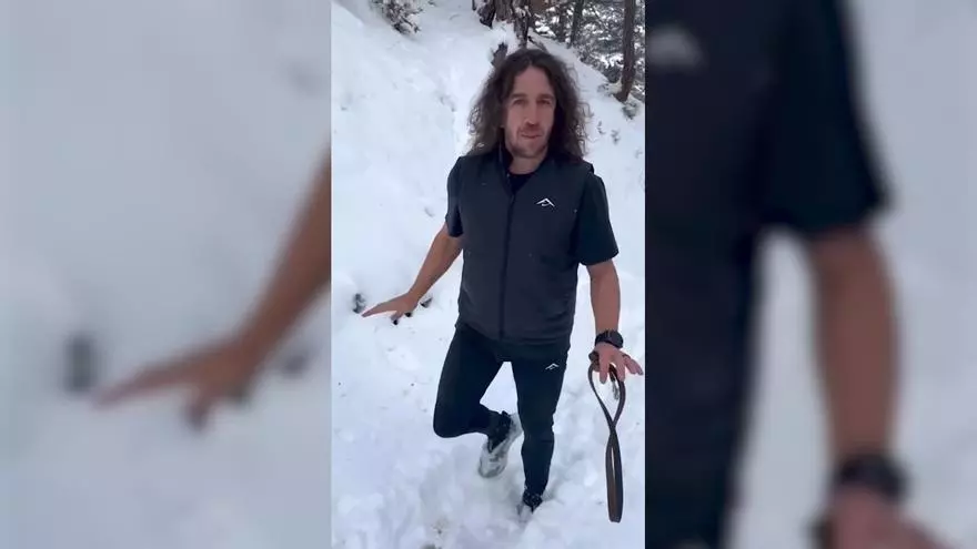 Carles Puyol no sabe lo que es el frío