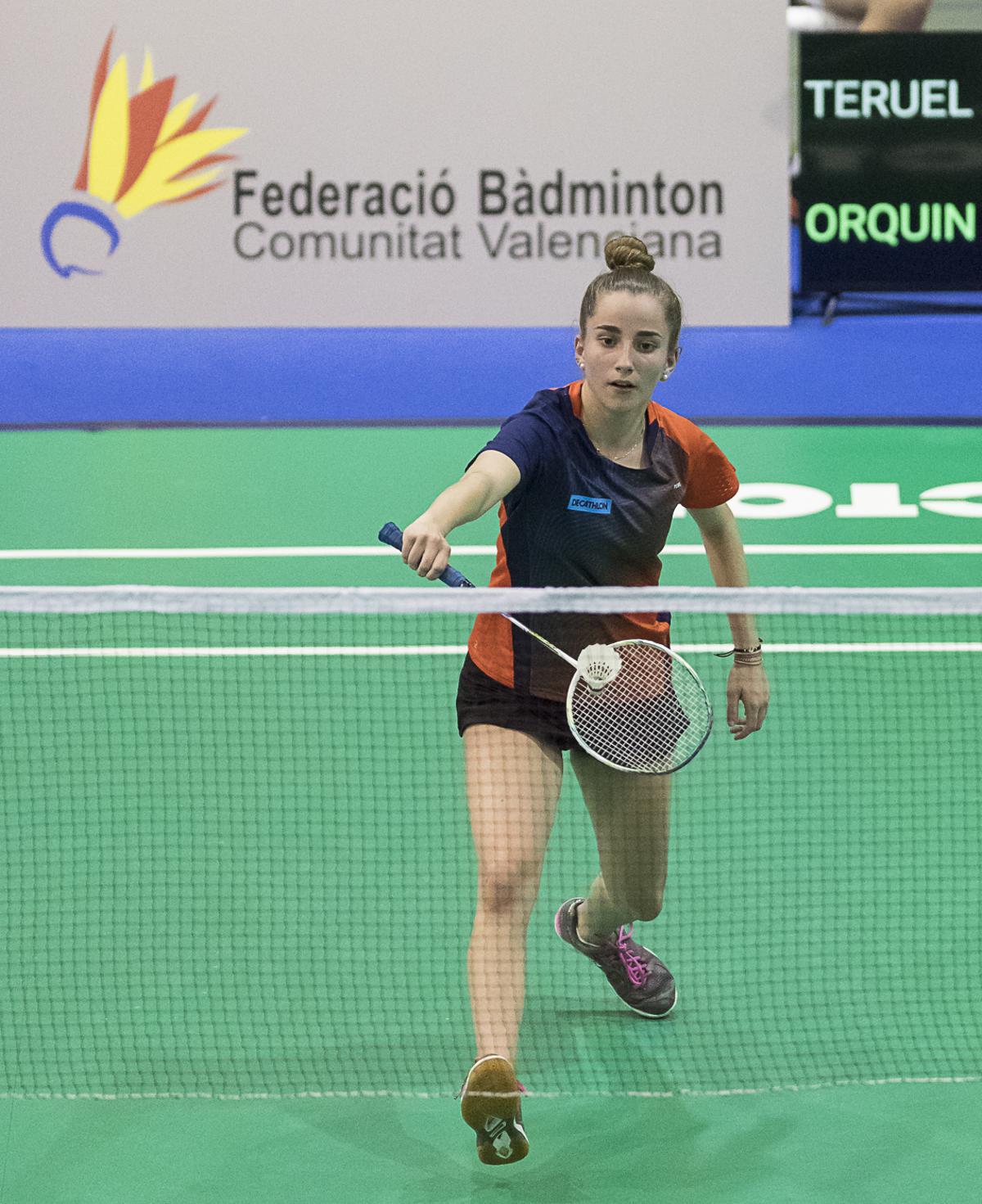 Andrea durante un partido del torneo en El Campello.